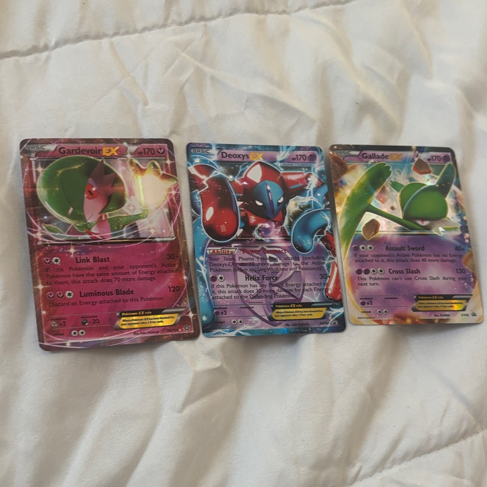 Pokemon EX Cards - Red, Blue, Green